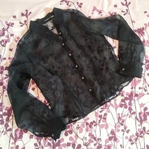 Black Sheer Blouse